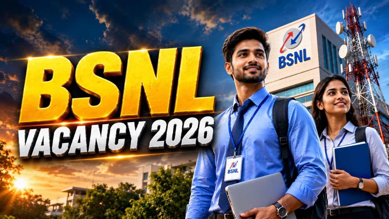 BSNL Vacancy 2026: बीएसएनएल में जूनियर टेलीकॉम ऑफिसर के 100 पदों पर भर्ती BSNL Vacancy 2026: बीएसएनएल में जूनियर टेलीकॉम ऑफिसर के 100 पदों पर भर्ती