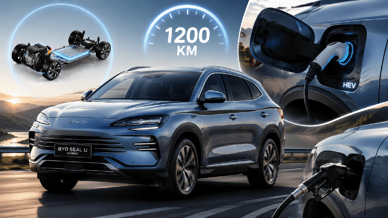 BYD Seal U Hybrid: सिंगल चार्ज और फुल टैंक में 1200KM रेंज का दावा, भारत में जल्द दस्तक दे सकती है नई SUV BYD Seal U Hybrid: सिंगल चार्ज और फुल टैंक में 1200KM रेंज का दावा, भारत में जल्द दस्तक दे सकती है नई SUV