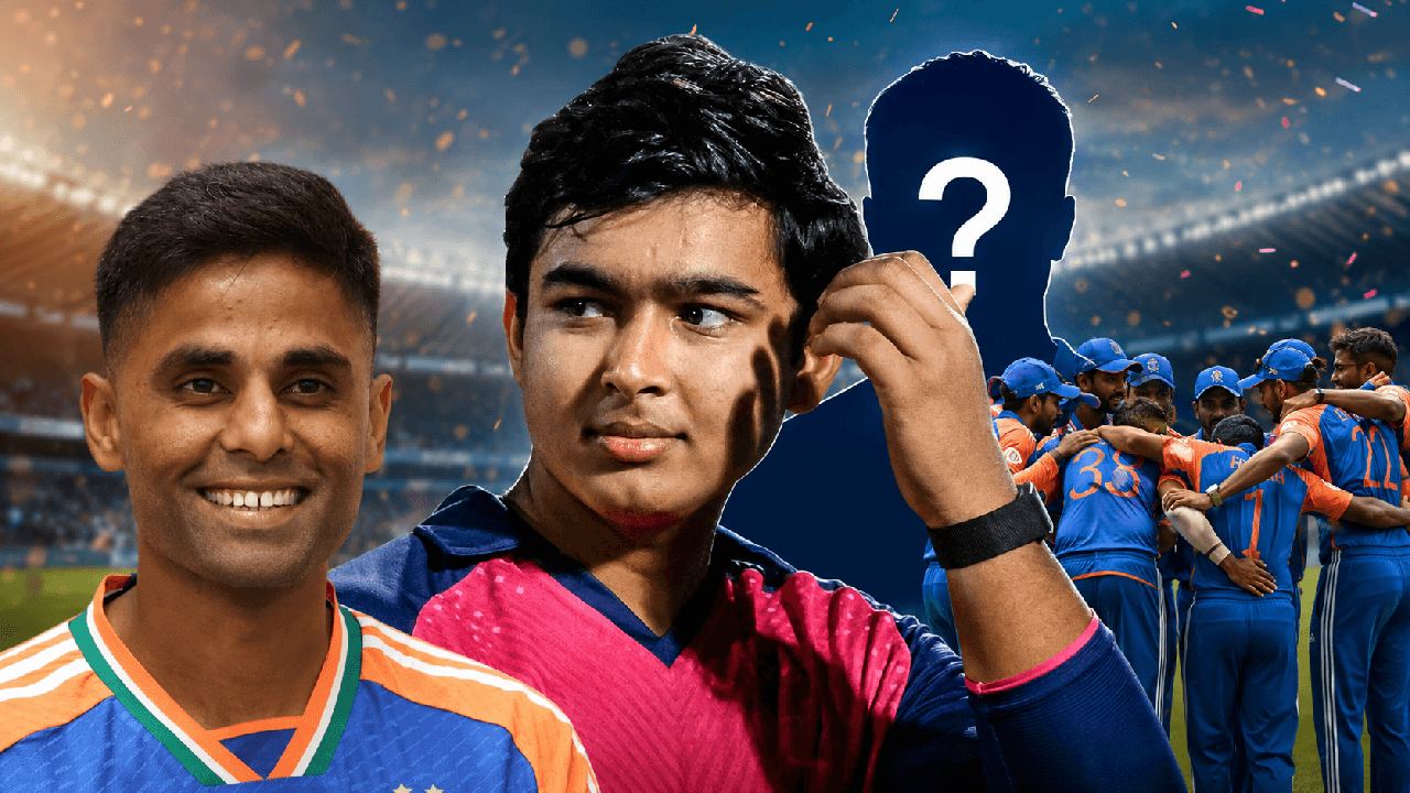 Team India T20 Squad 2026: वैभव सूर्यवंशी की एंट्री तय? सूर्या की कप्तानी पर संकट, श्रेयस-रजत रेस में आगे Team India T20 Squad 2026: वैभव सूर्यवंशी की एंट्री तय? सूर्या की कप्तानी पर संकट, श्रेयस-रजत रेस में आगे
