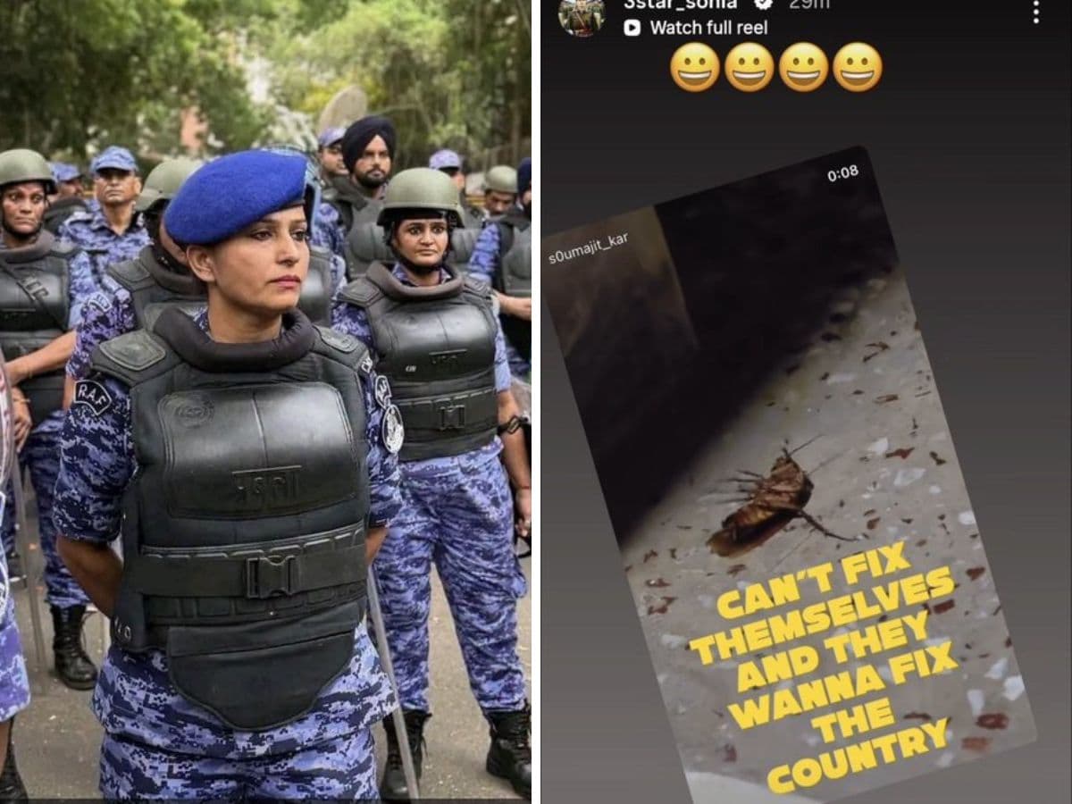 RAF अधिकारी सोनिया सहरावत के इंस्टाग्राम पोस्ट पर विवाद, छात्र आंदोलन के बीच बढ़ा राजनीतिक बवाल RAF अधिकारी सोनिया सहरावत के इंस्टाग्राम पोस्ट पर विवाद, छात्र आंदोलन के बीच बढ़ा राजनीतिक बवाल
