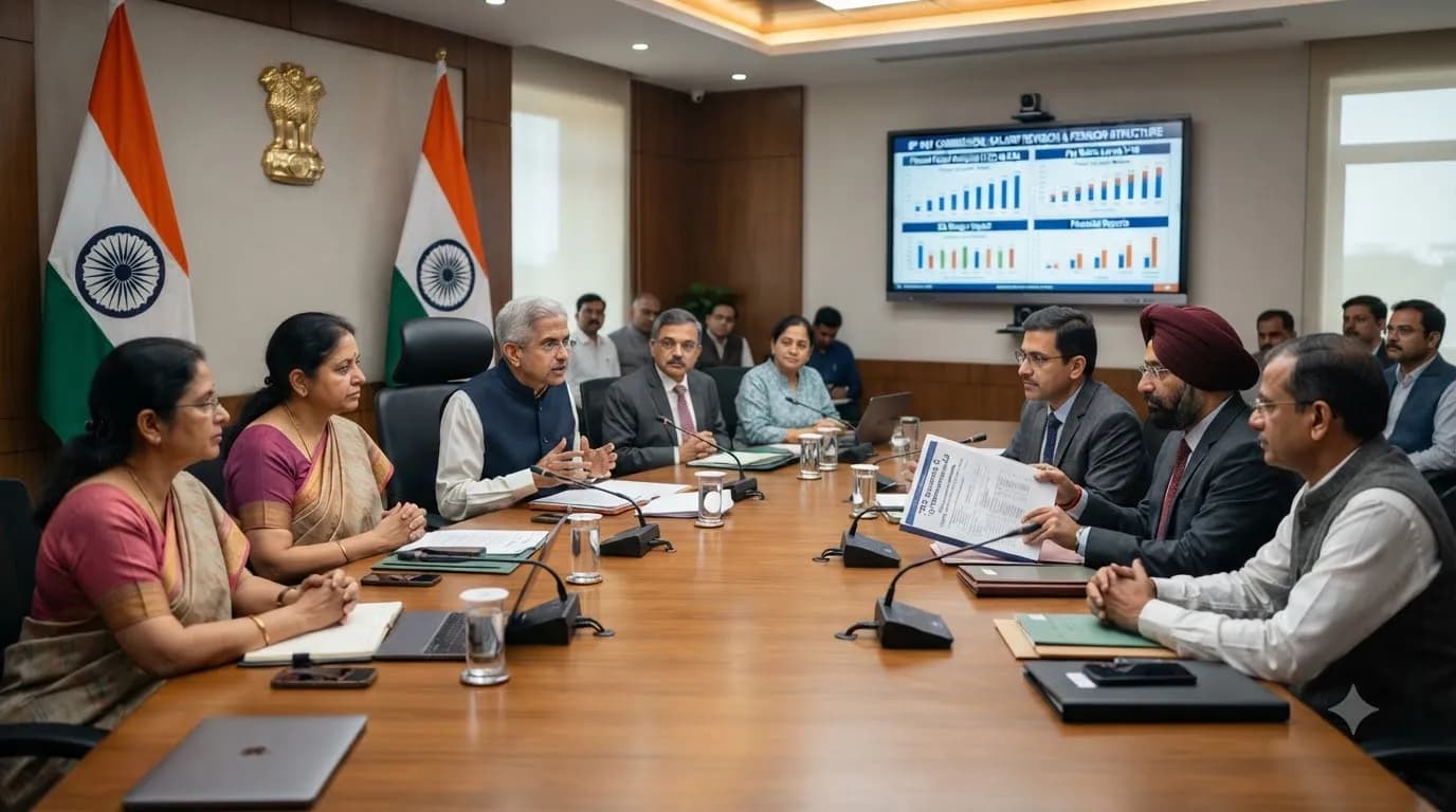 8th Pay Commission Update: दिल्ली में शुरू हुई अहम बैठकें, सैलरी और पेंशन पर आएगा बड़ा फैसला 8th Pay Commission Update: दिल्ली में शुरू हुई अहम बैठकें, सैलरी और पेंशन पर आएगा बड़ा फैसला