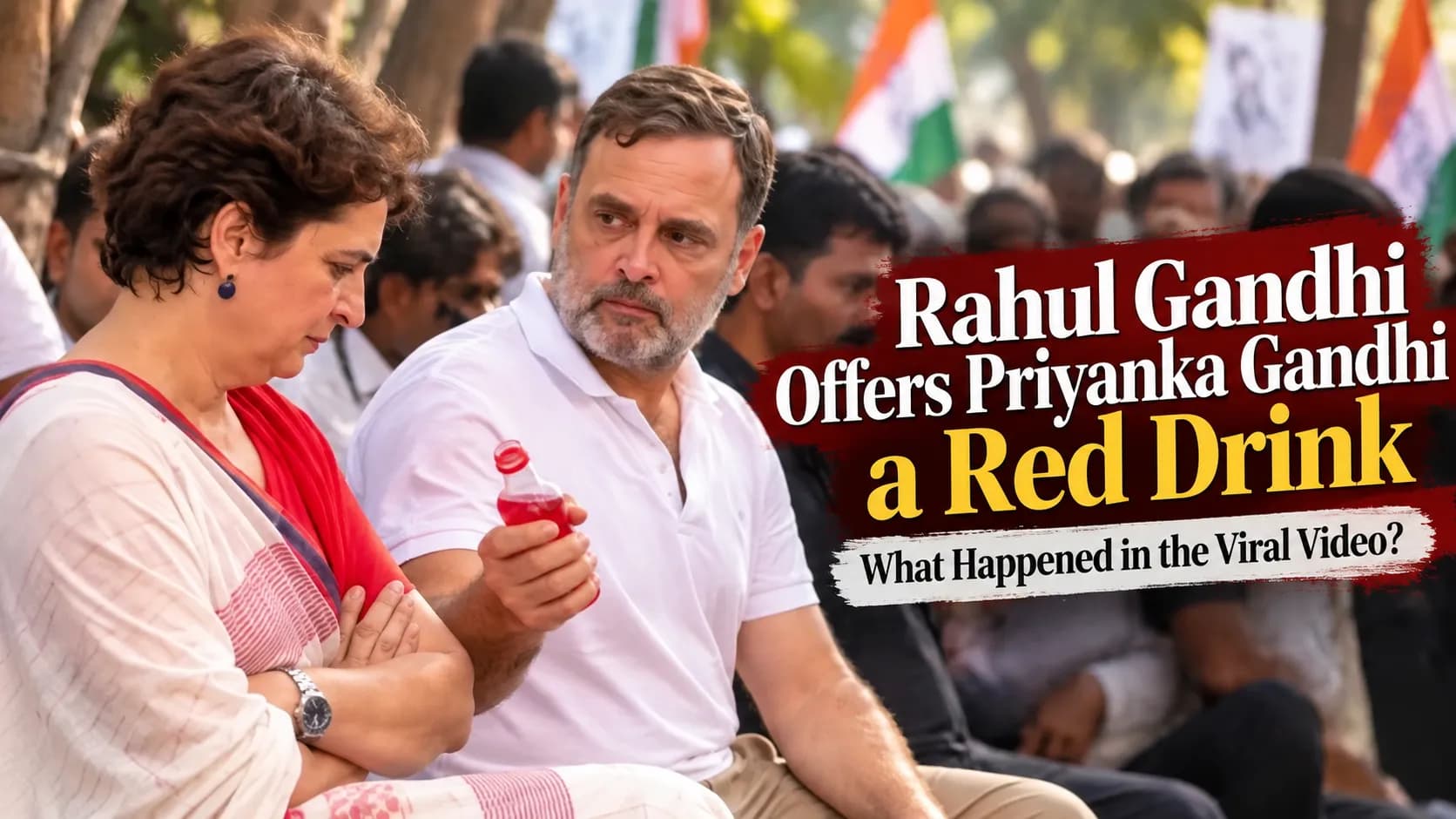 राहुल गांधी ने प्रियंका को ऑफर की रेड ड्रिंक: आकाशवाणी भवन का वायरल वीडियो, क्या है पूरा सच? राहुल गांधी ने प्रियंका को ऑफर की रेड ड्रिंक: आकाशवाणी भवन का वायरल वीडियो, क्या है पूरा सच?