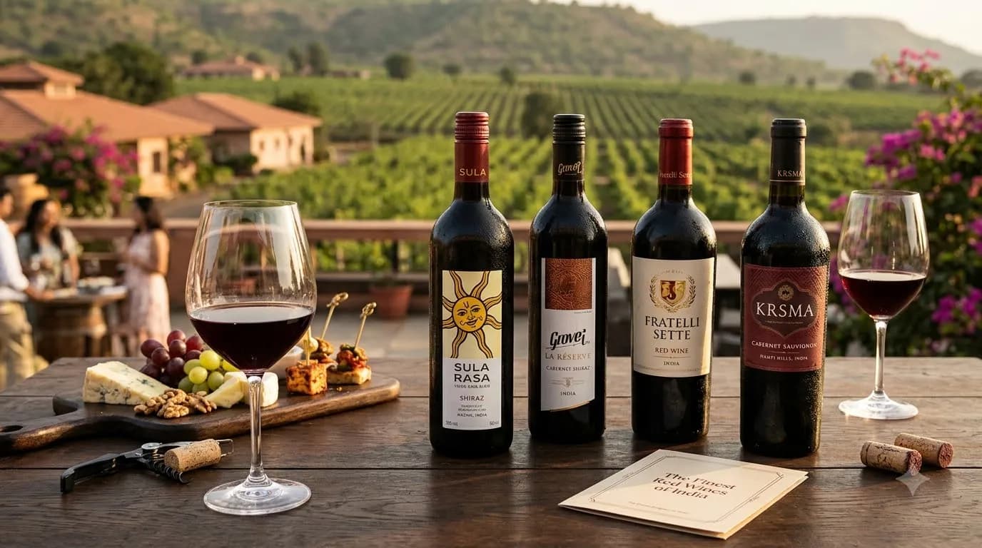 Best Red Wine in India: पॉपुलर ब्रांड्स, कीमत और अल्कोहल परसेंटेज की पूरी गाइड Best Red Wine in India: पॉपुलर ब्रांड्स, कीमत और अल्कोहल परसेंटेज की पूरी गाइड